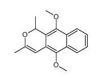 5,10-dimethoxy-1,3-dimethyl-1H-benzo[g]isochromene结构式