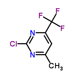 2-氯-4-甲基-6-(三氟甲基)嘧啶结构式