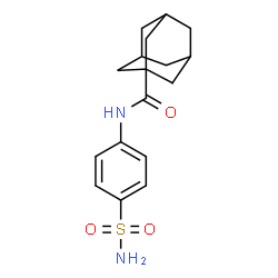 (3r,5r,7r)-N-(4-sulfamoylphenyl)adamantane-1-carboxamide结构式