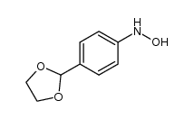 p-hydroxylaminobenzaldehyde ethylene acetal Structure