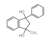 1H-Indene-1,3-diol,2,3-dihydro-1-methyl-3-phenyl-结构式