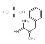 1-benzyl-1-methylguanidine,sulfuric acid Structure