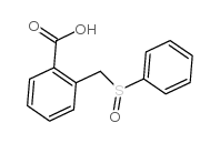 2-[(苯基亚磺酰基)甲基]苯甲酸结构式