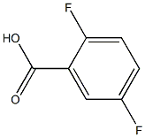 2,5-Difluorobenzoic acid结构式