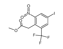 methyl (4-iodo-6-nitro-2-trifluoromethylphenyl)acetate Structure