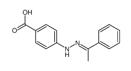 4-[2-(1-phenylethylidene)hydrazinyl]benzoic acid Structure