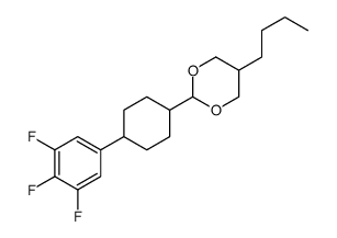 5-butyl-2-[4-(3,4,5-trifluorophenyl)cyclohexyl]-1,3-dioxane结构式
