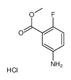 5-AMINO-2-FLUOROBENZOIC ACID METHYL ESTER HYDROCHLORIDE结构式