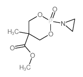 methyl 2-aziridin-1-yl-5-methyl-2-oxo-1,3-dioxa-2$l^C8H14NO5P-phosphacyclohexane-5-carboxylate Structure