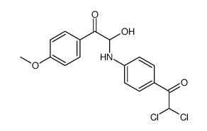 2-[4-(2,2-dichloroacetyl)anilino]-2-hydroxy-1-(4-methoxyphenyl)ethanone结构式