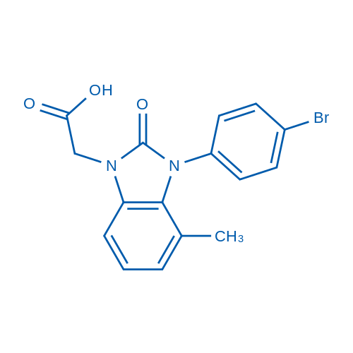 2-(3-(4-Bromophenyl)-4-methyl-2-oxo-2,3-dihydro-1H-benzo[d]imidazol-1-yl)acetic acid picture