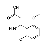 3-AMINO-3-(2,6-DIMETHOXY-PHENYL)-PROPIONIC ACID结构式