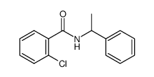N-(o-chlorobenzoyl)-α-methylbenzyl amine结构式