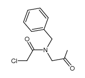 N-benzyl-2-chloro-N-(2-oxopropyl)acetamide结构式