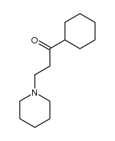 1-cyclohexyl-3-piperidino-propan-1-one结构式