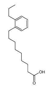 9-(2-propylphenyl)nonanoic acid Structure