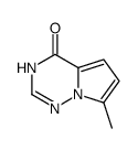 Pyrrolo[2,1-f][1,2,4]triazin-4(1H)-one, 7-methyl- (9CI) structure