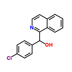 (4-Chlorophenyl)(1-isoquinolinyl)methanol结构式