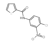 N-(4-chloro-3-nitrophenyl)thiophene-2-carboxamide结构式