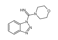 benzotriazol-1-yl(tetrahydro-1H-1,4-oxazin-4-yl)methanimine Structure
