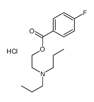 2-(dipropylamino)ethyl 4-fluorobenzoate,hydrochloride结构式