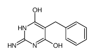 4(1H)-Pyrimidinone, 2-amino-6-hydroxy-5-(phenylmethyl)- (9CI) Structure