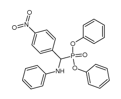 diphenyl 1-phenylamino-1-(4-nitrophenyl)methanephosphonate结构式