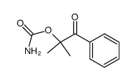 Propiophenone, 2-hydroxy-2-methyl-, carbamate (8CI) structure