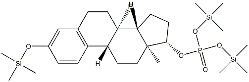 3-(Trimethylsilyloxy)estra-1,3,5(10)-trien-17β-ol [phosphoric acid bis(trimethylsilyl)] ester结构式