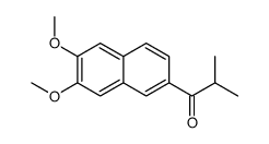 1-(6,7-dimethoxynaphthalen-2-yl)-2-methylpropan-1-one结构式