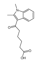 6-(1,2-DIMETHYL-1H-INDOL-3-YL)-6-OXO-HEXANOIC ACID结构式