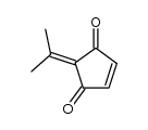 2-isopropylidene-4-cyclopenten-1,3-dione结构式