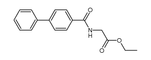 [(biphenyl-4-carbonyl)-amino]-acetic acid ethyl ester Structure