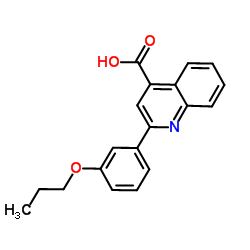 2-(3-PROPOXY-PHENYL)-QUINOLINE-4-CARBOXYLIC ACID结构式