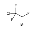 2-bromo-1-chloro-1,1,2-trifluoroethane结构式