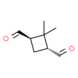 1,3-Cyclobutanedicarboxaldehyde, 2,2-dimethyl-, (1R,3R)-rel- (9CI) structure