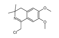 1-(chloromethyl)-6,7-dimethoxy-3,3-dimethyl-4H-isoquinoline结构式