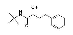 N-tert-butyl-2-hydroxy-4-phenylbutanamide结构式