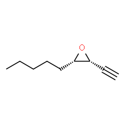 Oxirane, 2-ethynyl-3-pentyl-, (2R,3S)-rel- (9CI) Structure