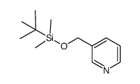 3-(((tert-butyldimethylsilyl)oxy)methyl)pyridine Structure