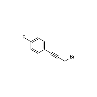 1-(3-Bromoprop-1-yn-1-yl)-4-fluorobenzene Structure