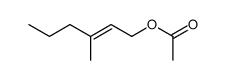 (E)-3-methylhex-2-en-1-yl acetate结构式