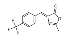 2-methyl-4-(4-trifluoromethyl-benzylidene)-4H-oxazol-5-one Structure