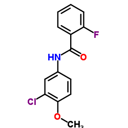 N-(3-Chloro-4-methoxyphenyl)-2-fluorobenzamide结构式