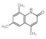 2(1H)-Quinolinone, 4,6,8-trimethyl- Structure