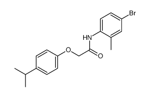 N-(4-bromo-2-methylphenyl)-2-(4-propan-2-ylphenoxy)acetamide structure