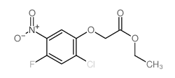 ETHYL2-(2-CHLORO-4-FLUORO-5-NITROPHENOXY)ACETATE结构式