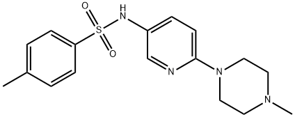 4-甲基-N-(6-(4-甲基哌嗪-1-基)吡啶-3-基)苯磺酰胺图片