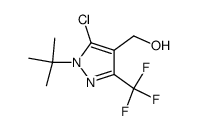 (1-tert-butyl-5-chloro-3-trifluoromethyl-1H-pyrazol-4-yl)-methanol Structure