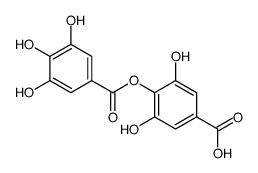 3,5-dihydroxy-4-[(3,4,5-trihydroxybenzoyl)oxy]benzoic acid结构式